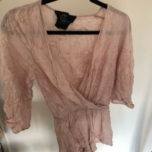 Blue Life Pink Tie Dye Romper Size S